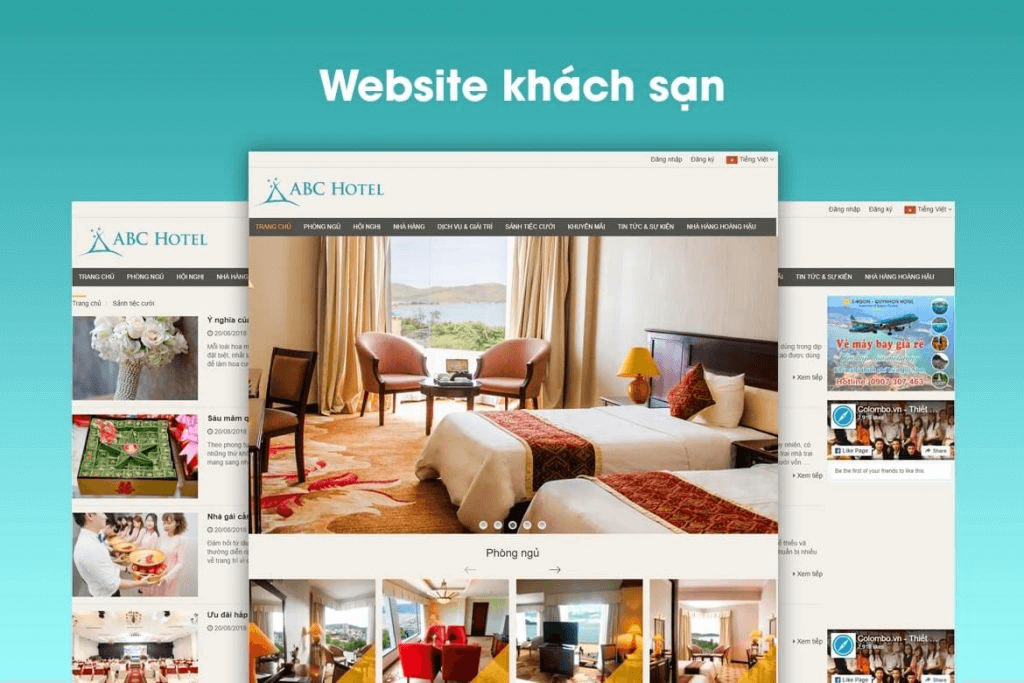 thiết kế web khách sạn