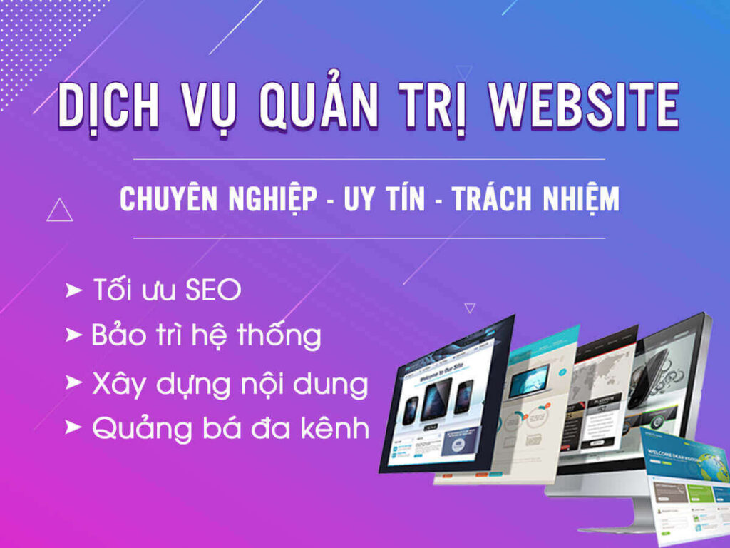 dịch vụ quản trị website