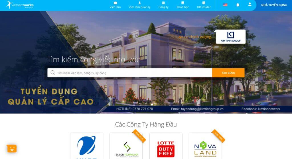 Thiết kế website tuyển dụng